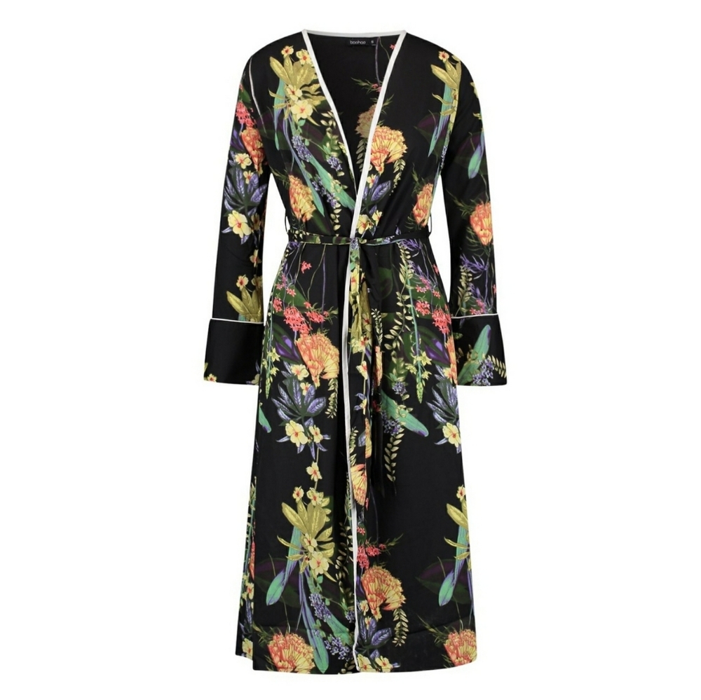 BOOHOO Belted Kimono - Picture 3 of 5